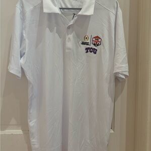Antigua TCU Fiesta Bowl White Polo Shirt